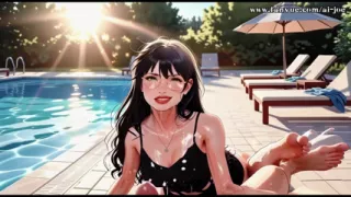 Beautiful Woman With Glasses Helps me.episode-1. AI-generated