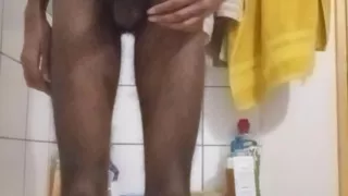 Jim jerks off and explode a huge load