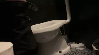 Amateur Straight Boy Caught Peeing in a Bar Restroom