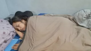 Squirting My Wife's Pussy Behind The Blanket
