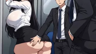Anime Girl Seducing Man With Train ( AI generated )