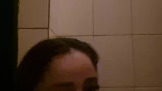 Wife Leaves Work and Stops by a Porn Theater to Suck off Strangers and Take Their Loads!
