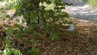 I was taking a quiet walk and found a BIG COCK