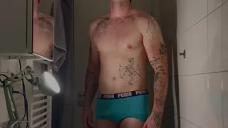 German muscle guy and his small dick