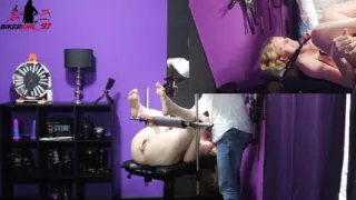 Pussy Horror on Gyn Chair!