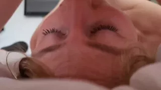 Smoking Hot Blonde Worships His Rock Hard Cock - POV + Creampie