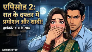 Episode 2 Indian secretary marries hardcore Dia in the night office promotion animation