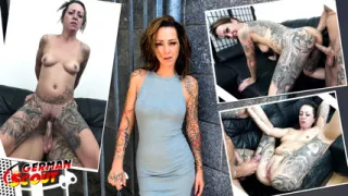 GERMAN SCOUT - German Tattoo MILF Bonny Exklusiv Pick Up for First Porn Casting Fuck