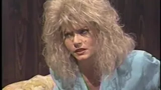 Hot blonde 80s porn queen in sexy lingerie has strap-on fuck with her girlfriend