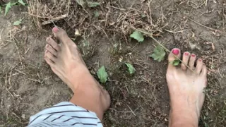 Dirty Feet in the Garden
