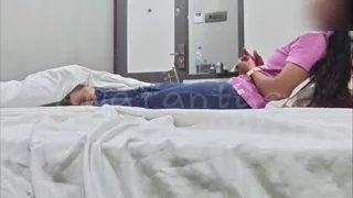 Quick Blowjob incomplete missionary sex