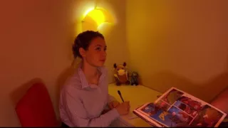 Teasing Student Ends Lesson Fuck Doggystyle Pussy and Mouthful