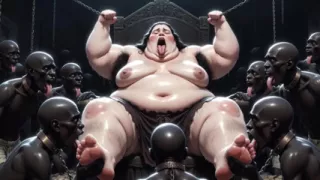SSBBW Queen Covered in Slave Tongues - Intense Body Worship Orgasms