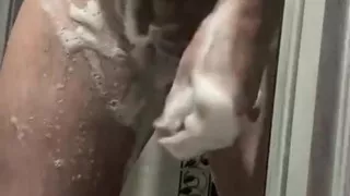 1-) Turkish Bathroom Shower and Big Ejaculation.foot:)