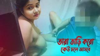 Husband-wife Romantic Hardcore Fuck and Cum Inside Pussy Hindi Audio