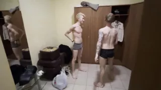 Guys Guys with Big Dicks Have Fun in the Sauna, a Guy with a Big Dick Fucked a Tight Asshole