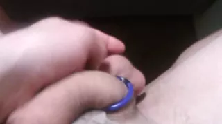 POV Transgirl, First Time Using Sliding Double Sex Ring No Audio