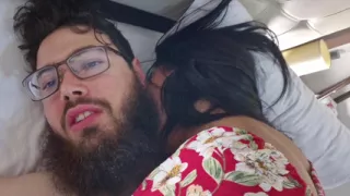 I'm Heading to the Hotel with My Sexy Brunette Girlfriend I'm Going to Make Her Eat My Huge Cock, Haha