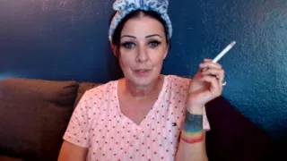 Lovely Woman Smoking with You