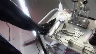 Blonde slut gets fucked and pissed in a threesome