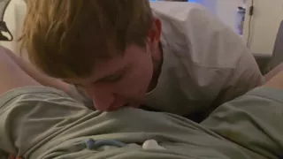 Gave a Juicy Blowjob to a Twink with a Big Dick and Brought Him to Orgasm