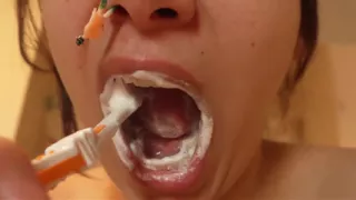 Giantess Stepsister Talks to Tiny Stepbrother About Watching Him Brush His Teeth and Then After Watching Him Use