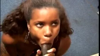 Big booty black bitch opens her legs wide for a black dick