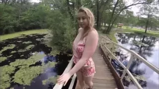 Girl Next Door Sunny Lane Plays in Nature!