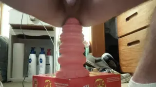 Tyler Durden with huge anal dildo Macaroon