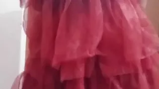 Indian Gay Crossdresser Gaurisissy Real XXX Homemade Sex in Red Lehenga
