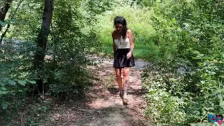 I Take Away the Virginity of a Nerdy Boy Who Promised to Help Me in the Woods!