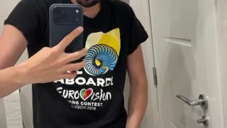Hot Stepdaddy Jerking off Like Crazy in Public Bathroom