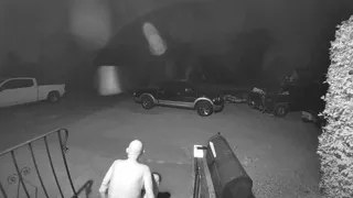Solo dildo play in front yard. Exposed for all to see.