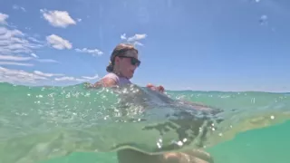 MILF Underwater in Sheer White T-shirt No Panties, Bare Pussy & Ass Close-ups