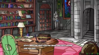 Sexy cowgirl gives her master a blowjob - doomination gameplay