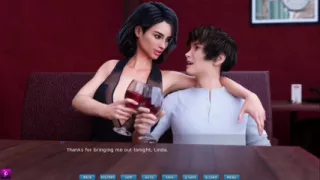 Sexy Lady takes her crush on a first date and gives him a blowjob - gameplay part 2