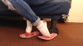 Socks Pink Flip Flops Shoeplay