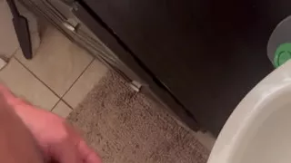 Pissing in the Restroom at Home