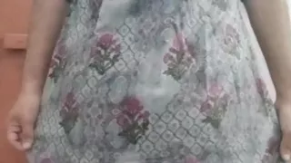 Indian Gay Crossdresser Gaurisissy Looking Like a Housewife in Salwar Kurta XXX