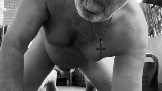 The Exhibitionist 122 - Hairy Oldies New Balcony Videoshow - Jerk off, Cock, Hairy, Ass, Asshole, Old, Oldie, Grandpa, Chubby