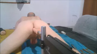 First time assfucked by fuck machine 1