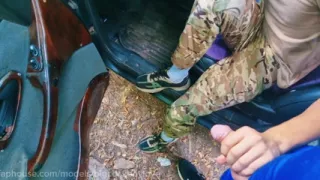 Soldiers sucked each other's dicks in public until they cummed in their mouths.