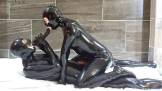 Double Dildo Fun, Full - Alex Latex