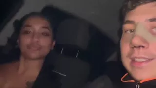My Busty Wife Gets Horny in the Car and Gives Me a Blowjob While I'm Driving - Yasmina Khan