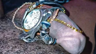 Billionaire using luxury tools to masturbate