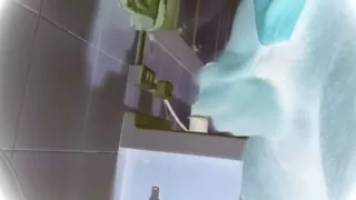 With a soft cock, hairy ejaculates 3 times, after a piss at work, to relax