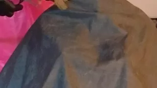 Julia ebony sex doll slave blonde bobcut