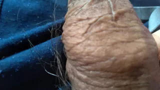 gay man just grabs his huge, erect cock
