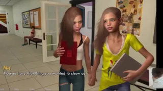 Four Lesbian 18 Plus Teen Fucks Each Other in the Village Hallway and Got Caught by the Teacher!