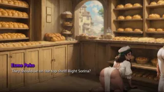 Fuck Beautiful Woman in the bakery shop